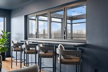 Rooftop cocktail lounge